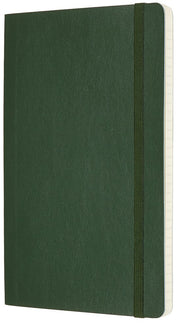 Moleskine Notebook, Large, Ruled, Myrtle Green, Soft Cover (5 x 8.25)