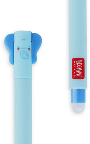Legami Elephant Erasable Gel Pen - Blue Ink