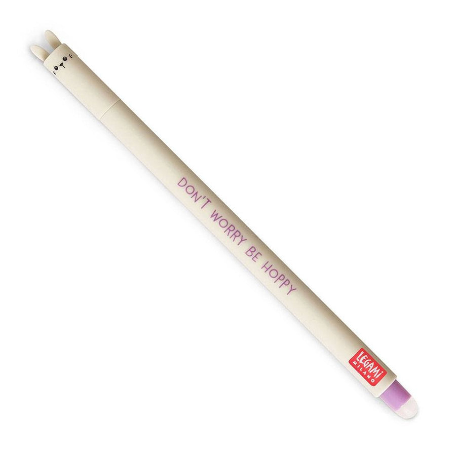 Legami Bunny Erasable Gel Pen - Purple Ink