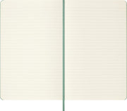 Moleskine Colored Patterned Notebook, Hard Cover, Large (5" x 8.25") Ruled/Lined, Sage Green, 240 Pages