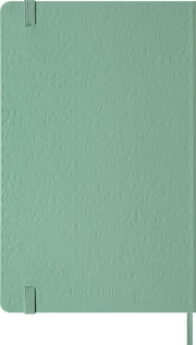 Moleskine Colored Patterned Notebook, Hard Cover, Large (5" x 8.25") Ruled/Lined, Sage Green, 240 Pages