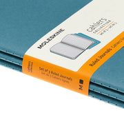 Moleskine Cahier Journal, Large, Ruled, Brisk Blue (8.25 x 5)