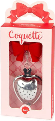 Coquette Tea Infuser with Romantic Red Bow