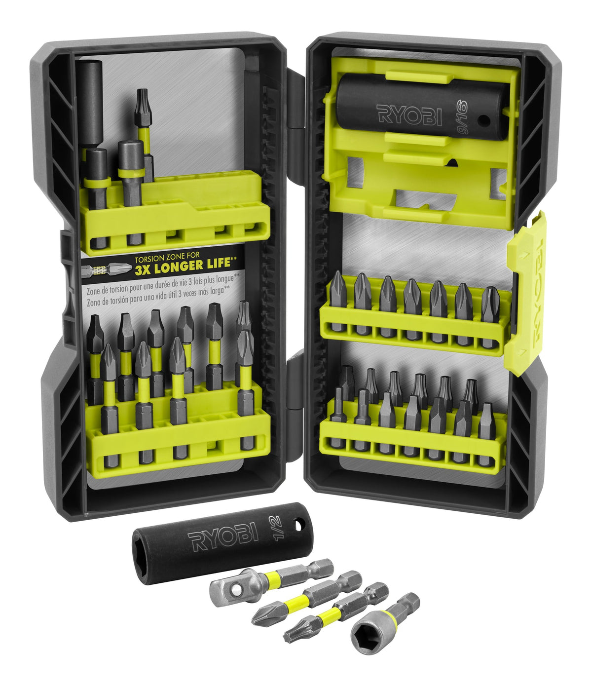 40 PC. Impact Drive Bit and Socket Set Image 3