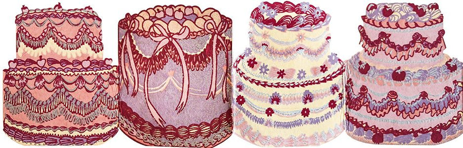 Cake Concertina Birthday Card