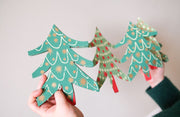 Christmas Trees Concertina Garland