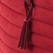 B&N Exclusive Red Quilted Velvet Tote