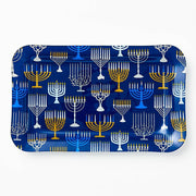 Glass Menorah Drip Tray