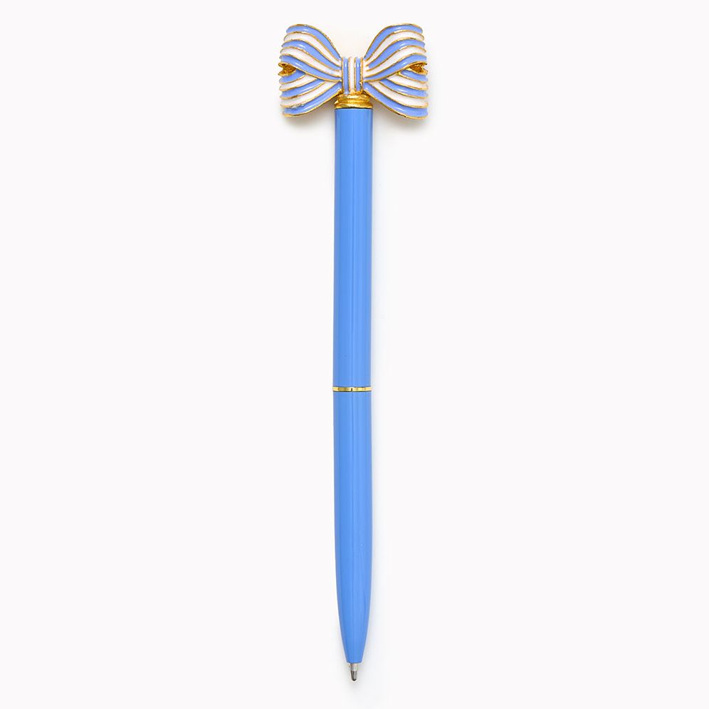 Decorative Periwinkle Bow Pen