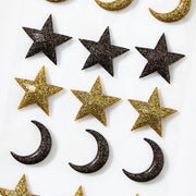 Mini Glitter Moon & Star Sticker Sheet