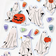 Puffy ghost Sticker Sheet