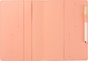 Paper Source Peach Leather Refillable A5 Journal Cover