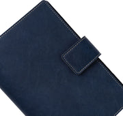 Paper Source Nautic Blue A5 Leather Journal Cover with Clasp