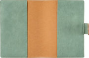 Paper Source Sage Green A5 Leather Journal Cover with Clasp
