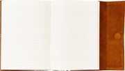 Brown Suede Journal with Weave Design