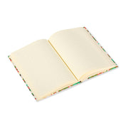 Essential Medium Lined Notebook Red Blossom / Cranes / Green
