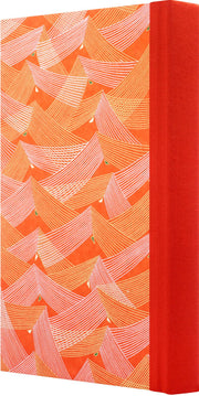 Classic Medium Journal A5 Geometric Waves / Orange