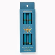 Teal Paper Wasp Pen S/2 - Fountain