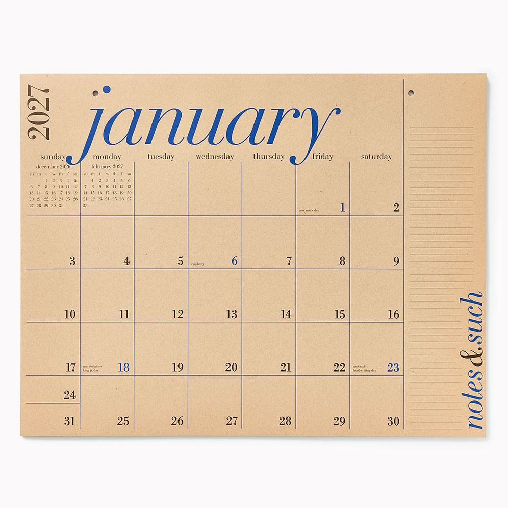 2027 Paper Source The Great Big 12 Month Calendar