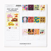 2027 Paper Source Art Grid Calendar