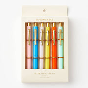 PS Collection Sherbert Hexagon Ballpoint Gel Pen S/6