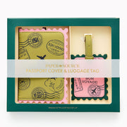 Stamp Luggage Tag and Passport Set