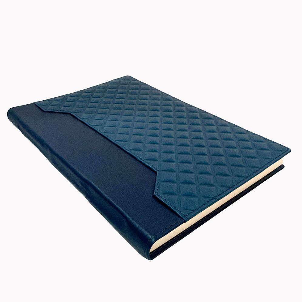 Blue Monochrome Folder Leather Journal