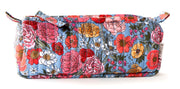 Garden Flora Cotton Quilted Pencil Pouch