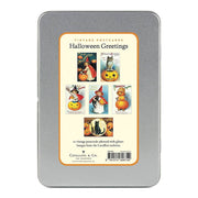 Halloween Glitter Greetings Postcards