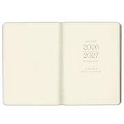 2026-2027 Paper Source Gray Lilac Leather 12-Month Daily Planner