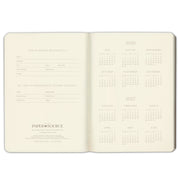 2026-2027 Paper Source Gray Lilac Leather 12-Month Daily Planner