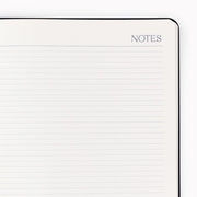 2026-2027 Paper Source Black Leather 18-Month Monthly Desk Planner