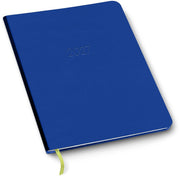 2026-2027 Paper Source Cobalt Blue Leather 18-Month Monthly Desk Planner