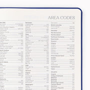 2026-2027 Paper Source Cobalt Blue Leather 18-Month Monthly Desk Planner