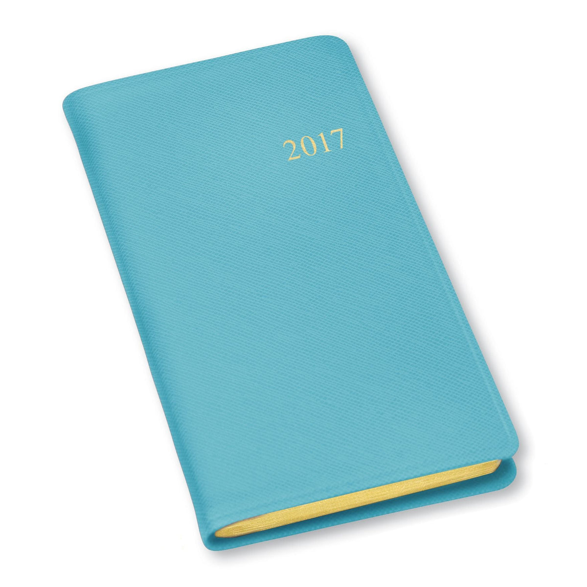 2026-2027 Paper Source Gray Lilac Leather 18-Month Monthly Desk Planner