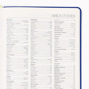 2026-2027 Paper Source Cobalt Blue Leather 18-Month Weekly Desk Planner