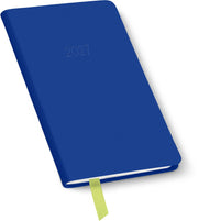 2026-2027 Paper Source Cobalt Blue Leather 18-Month Weekly Pocket Planner