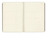 2026-2027 Paper Source Cobalt Blue Leather 18-Month Weekly Pocket Planner