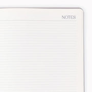 2026-2027 Paper Source Gray Lilac Leather 18-Month Monthly Desk Planner