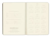 2026-2027 Paper Source Black Leather 18-Month Monthly Pocket Planner