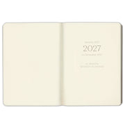 2027 Paper Source Black Weekly Desk Planner