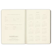 2027 Paper Source Black Weekly Desk Planner