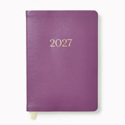 2027 Paper Source Dusty Mauve Weekly Desk Planner
