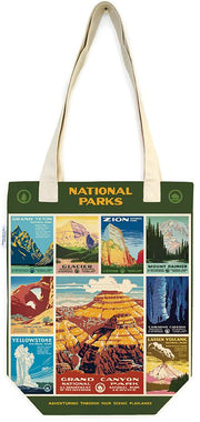 Green National Parks Posters Tote Bag