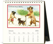 2026 Cavallini Dogs Desk Calendar