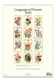 2026 Language of Flowers Wall Calendar