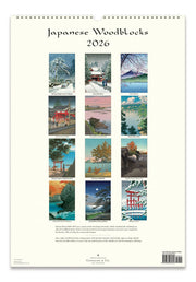 2026 Japanese Woodblock Wall Calendar