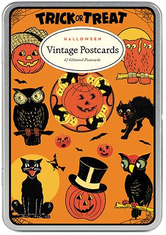 Vintage Halloween Postcard Set