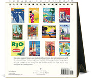 2027 Vintage Travel Desk Calendar