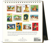 2027 Vintage Dogs Desk Calendar